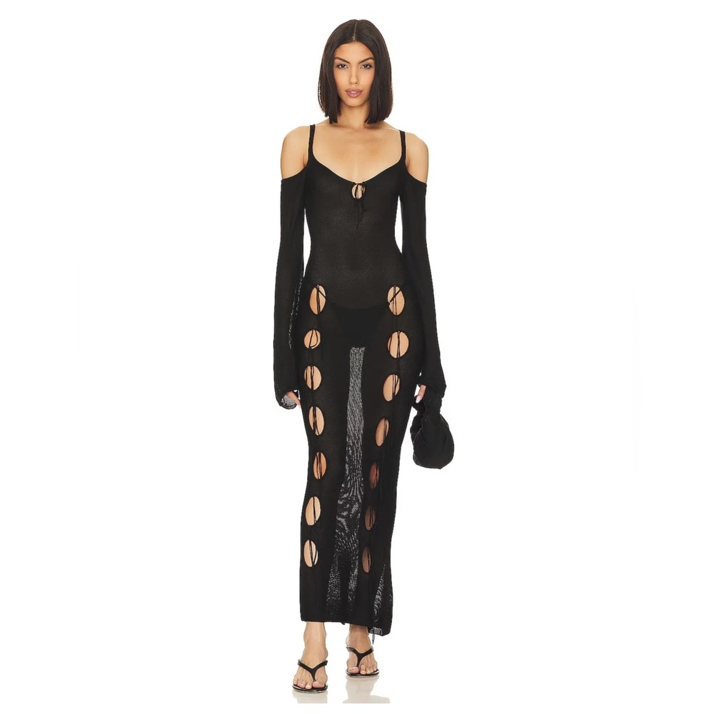 ASTA RESORT YSABEL MAXI DRESS BLACK XS